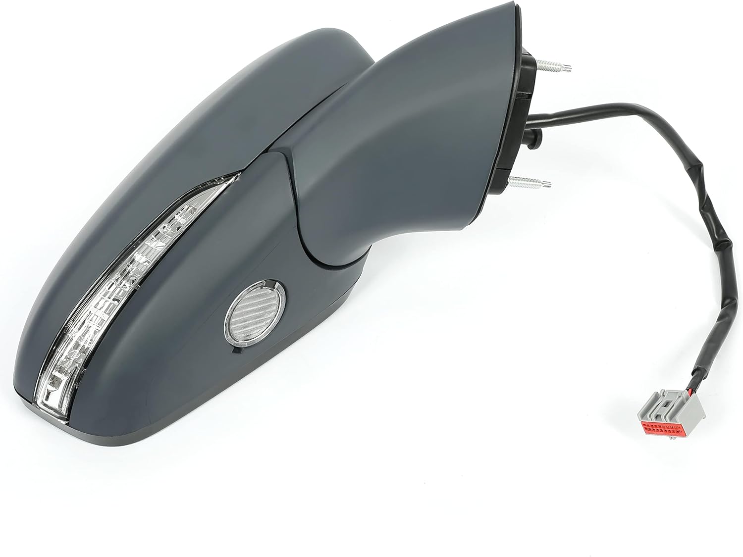 KUAFU Right Passenger Side Power Door Mirror Compatible with 2013-2016 Ford Fusion Heated Manual Folding Power Glass, Blind Spot Glass, w/Signal & Puddle Light Paintable Rear View Mirror