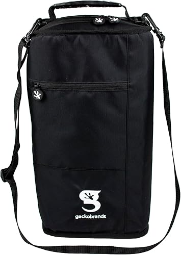 geckobrands Verticool Cooler - Bolsa térmica suave portátil aislada con correa ajustable para el hombro, capacidad para 9 latas o 2 botellas de