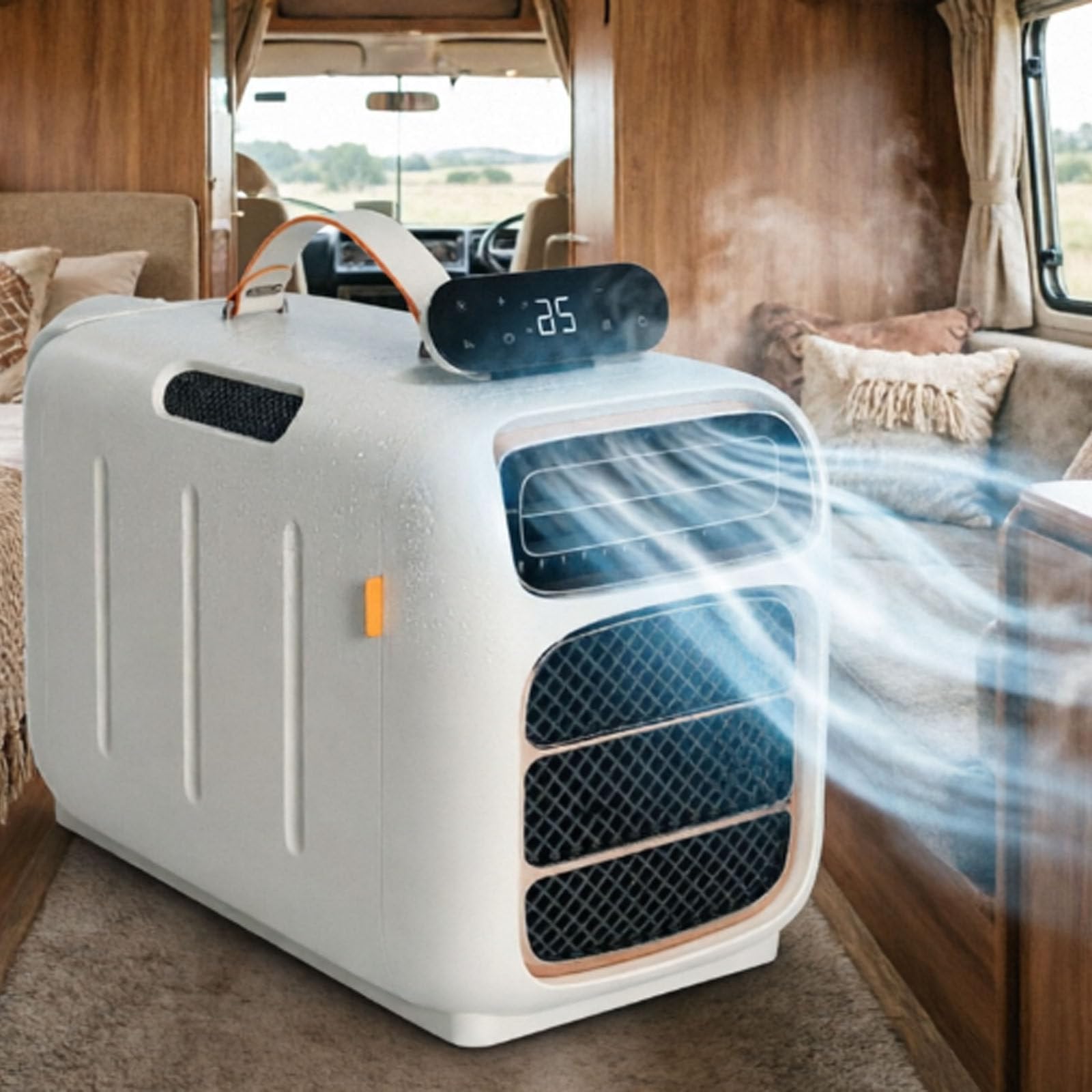 smafoseedding 450w Portable Air Conditioner, 4700btu Mobile Air Conditioner Unit For 108sqft, Pro Camping Ac Unit Dehumidifier, 45db, Self-Evaporation, Double Duct, Remote Control Cooling