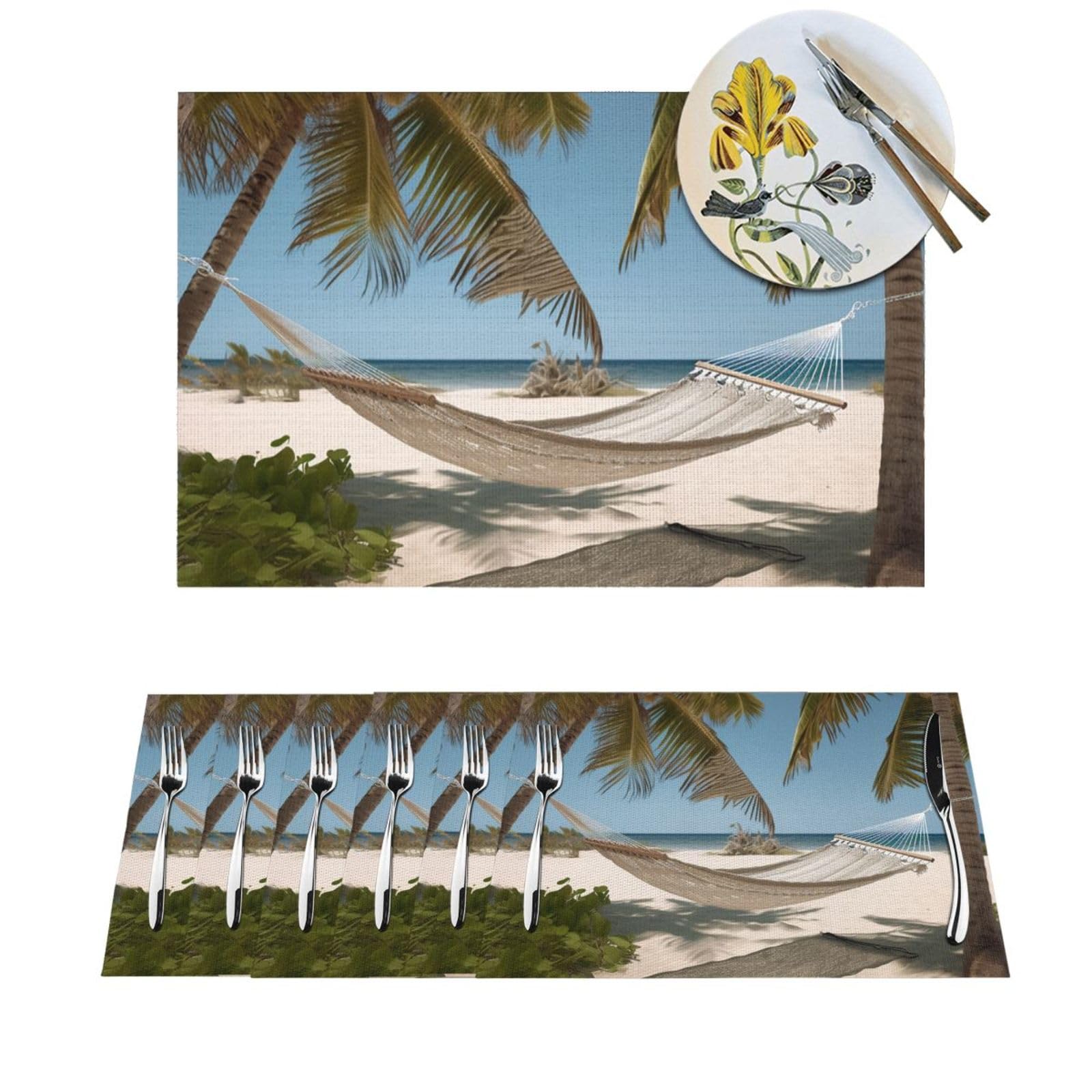 Sets de table en PVC pour dîner de famille et mariages conviviaux