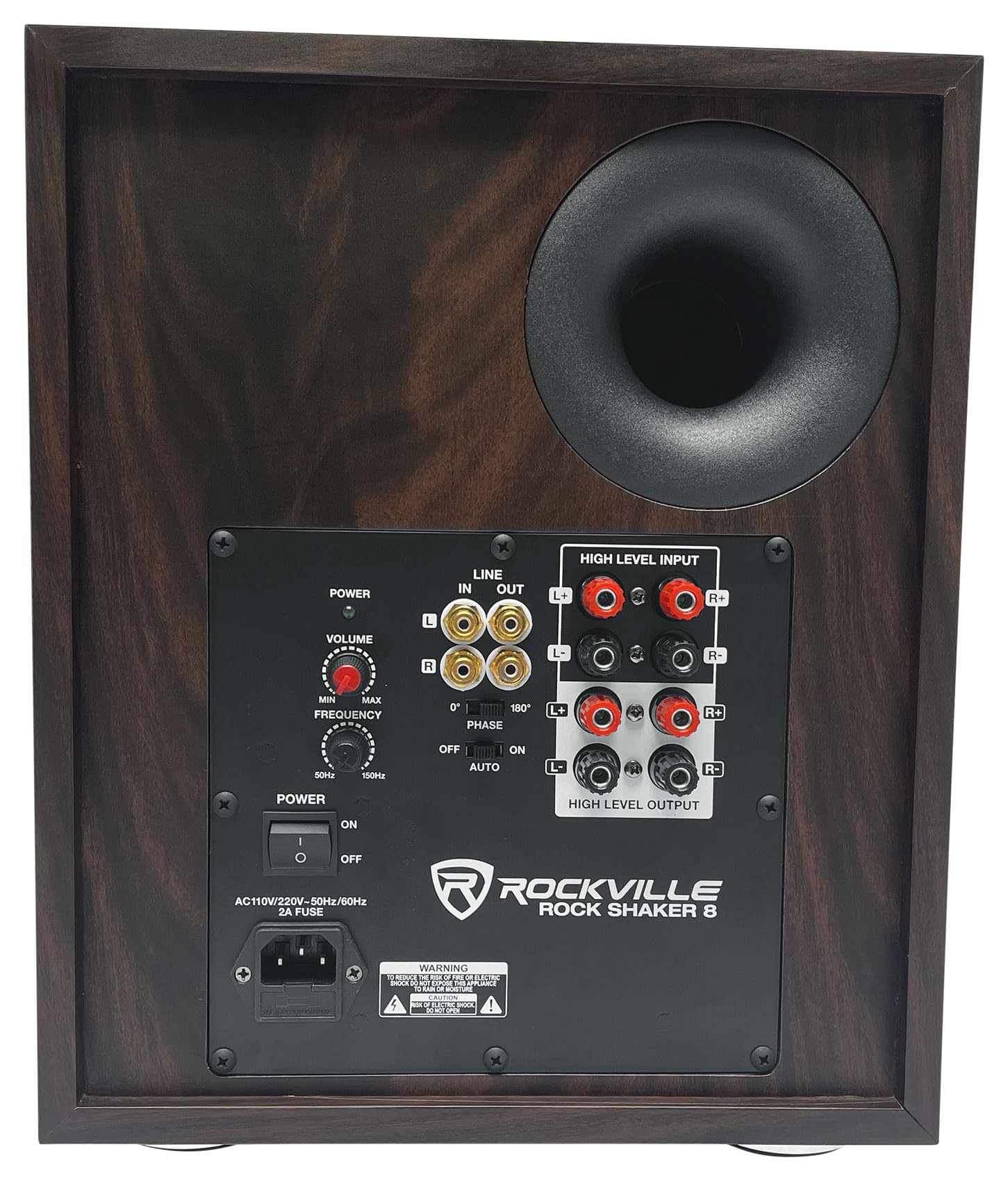 Rockville Rock Shaker - Subwoofer Alimentado De 8 Pulgadas