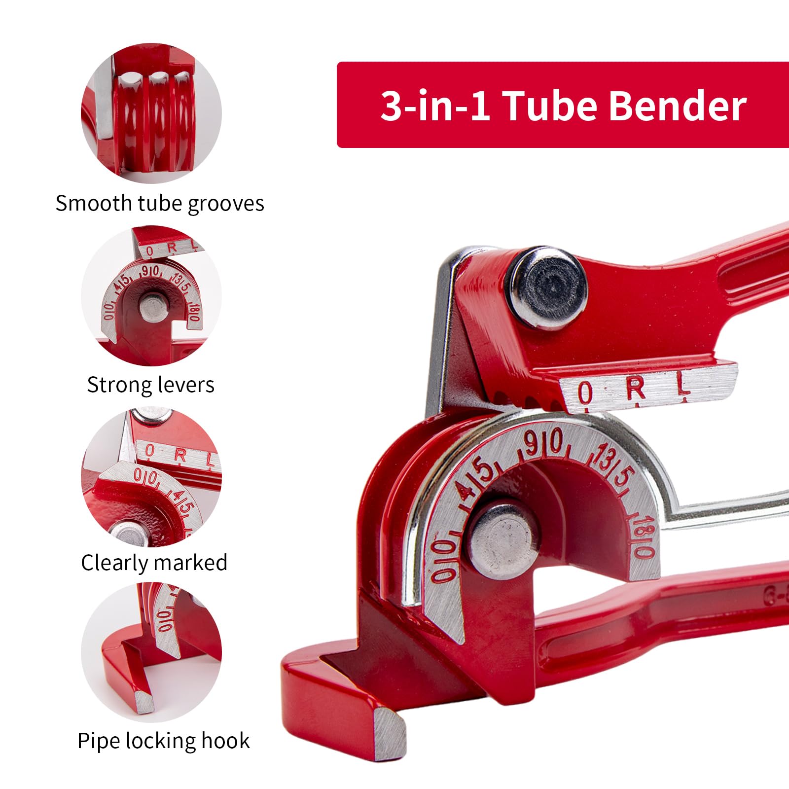 Pipe Bender,3-in-1 Tube Bender 180 - Image 3
