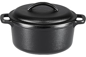 Amazon Basics 2 Quart Cast Iron Dutch Oven
