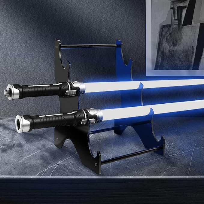 TOPNEW Lightsaber Stand Display, Acrylic Desktop Lightsaber