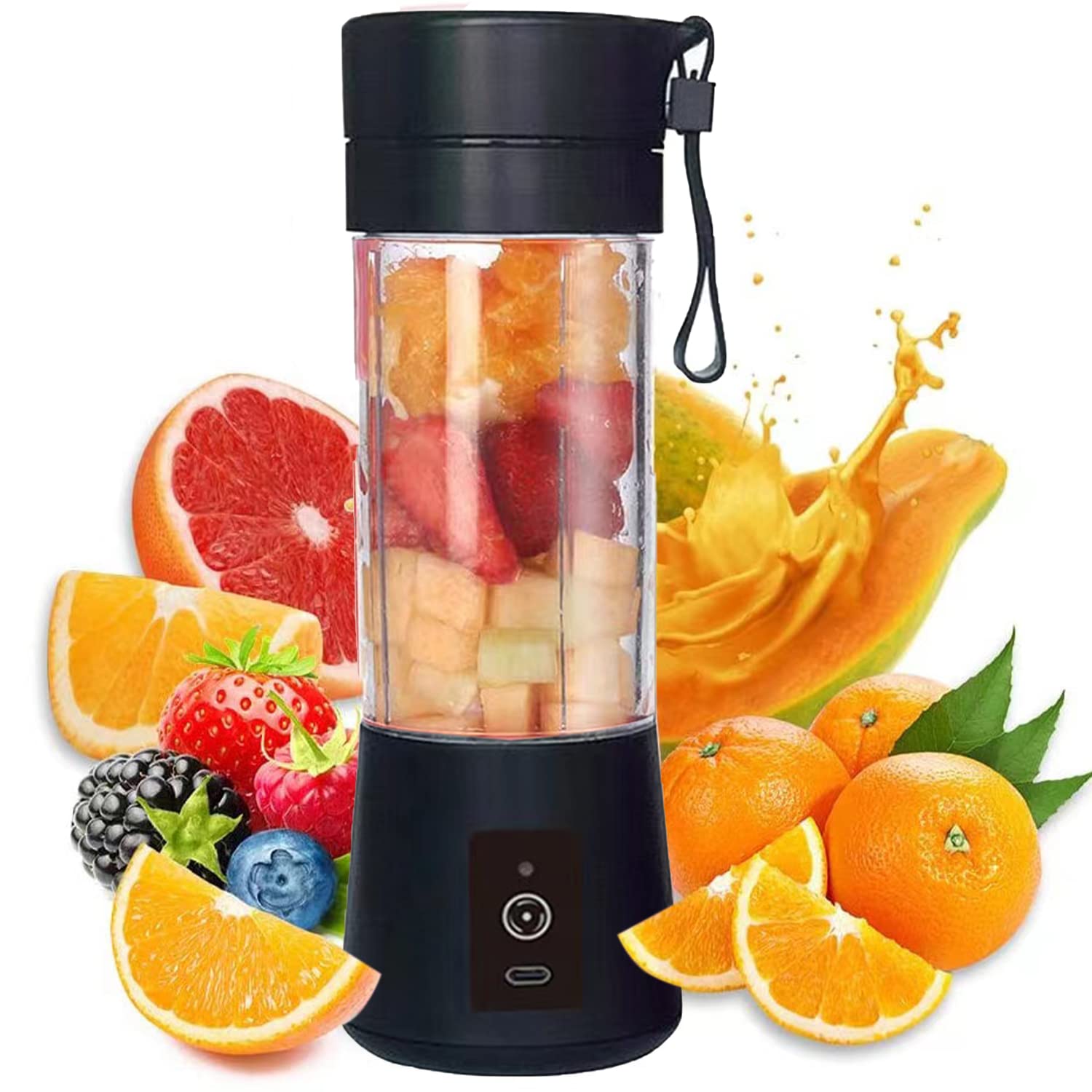 MilkShot Portable Blender, Personal Blender for Shakes & Smoothies, USB Rechargeable Mini Blender with Six Stainless Steel...