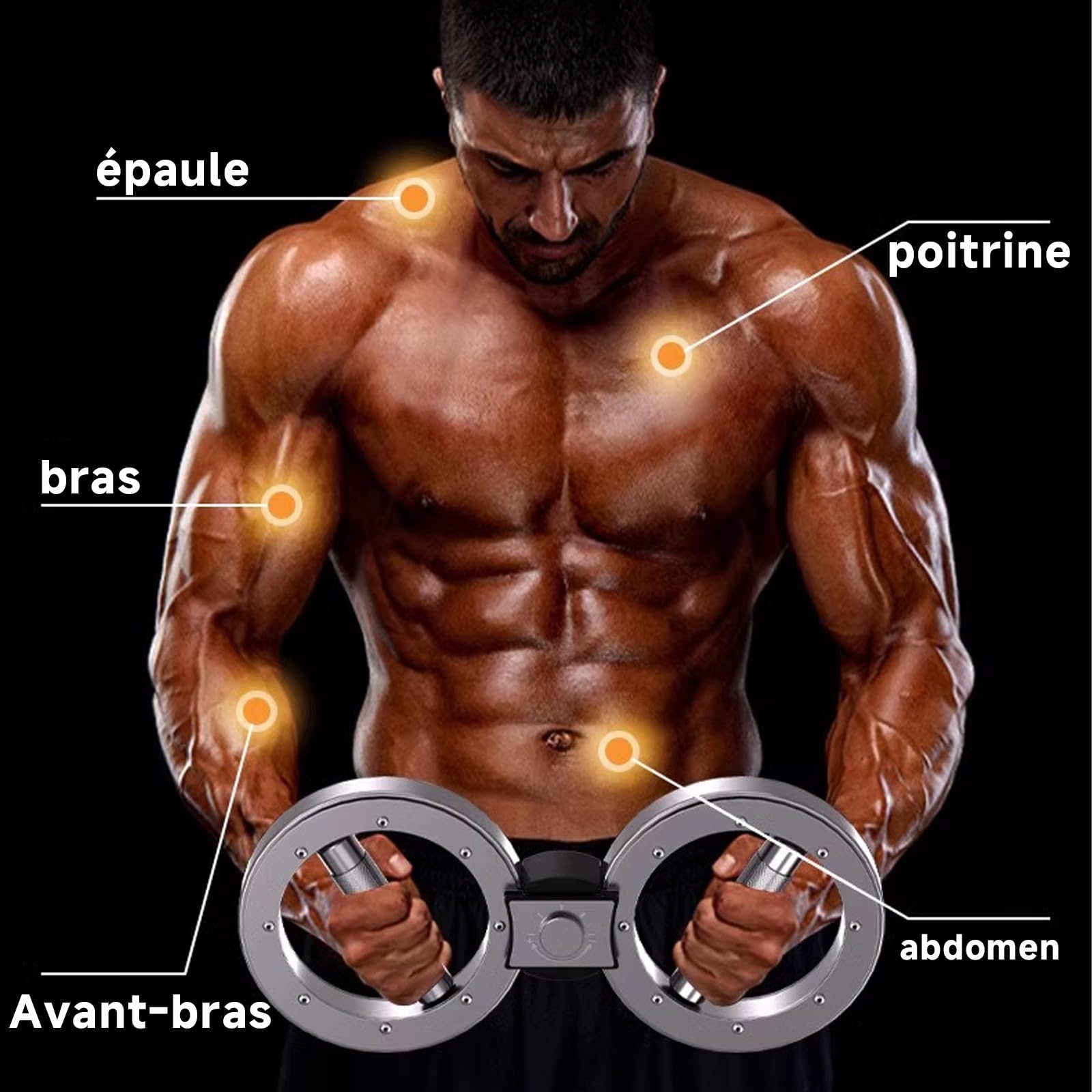 Burn Machine 10 Livres Multifonctionnel Spinning Burn Rotator Machine Résistance Bras Exercisr réglable Gripster Entraîneur d'avant Rotation à 360 degrés Home Gym Bras et épaule Strength