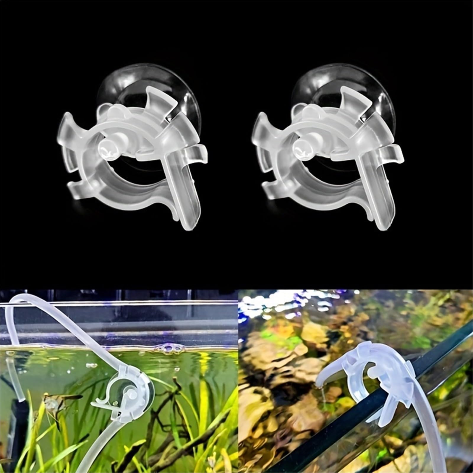 Lot de 30 supports de tube d'entrée et de sortie d'aquarium - Clip de fixation en forme de U - Pour tuyau de 4 à 6 mm