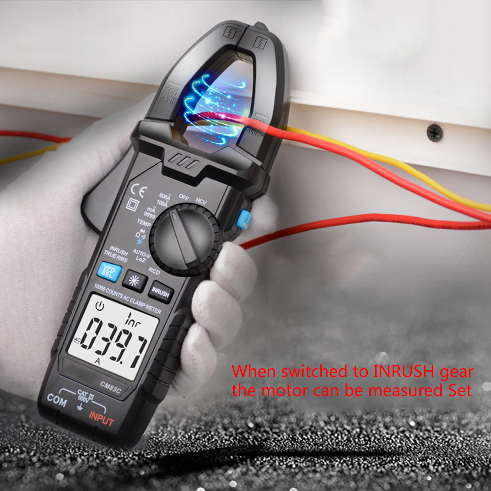 Electrical Tester Digital Clamp Meter 600A For Current RCD INRUSH Function Accuracy Multimeter For W/F