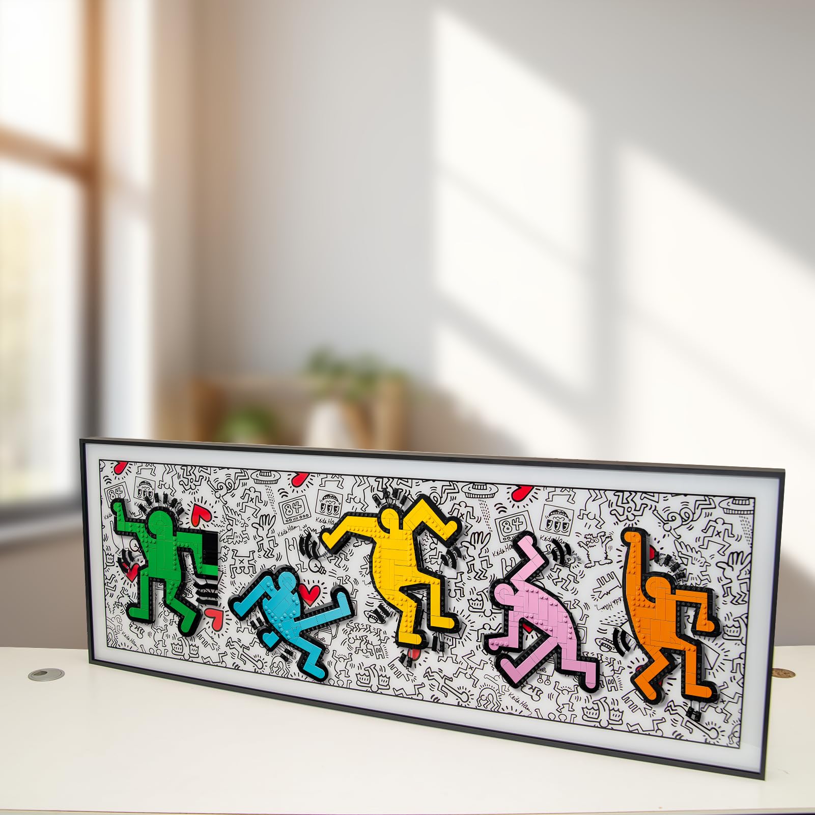 Amazon.co.jp: BrickBangレゴアート Keith Haring – 踊るフィギュア