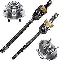 Vista 10 de Detroit Axle - Kit de suspensión de 14 piezas para Jeep Liberty 2006-2007, 2 cubos de rodamiento de ruedas, 2 brazos de control superior, 2 rótulas