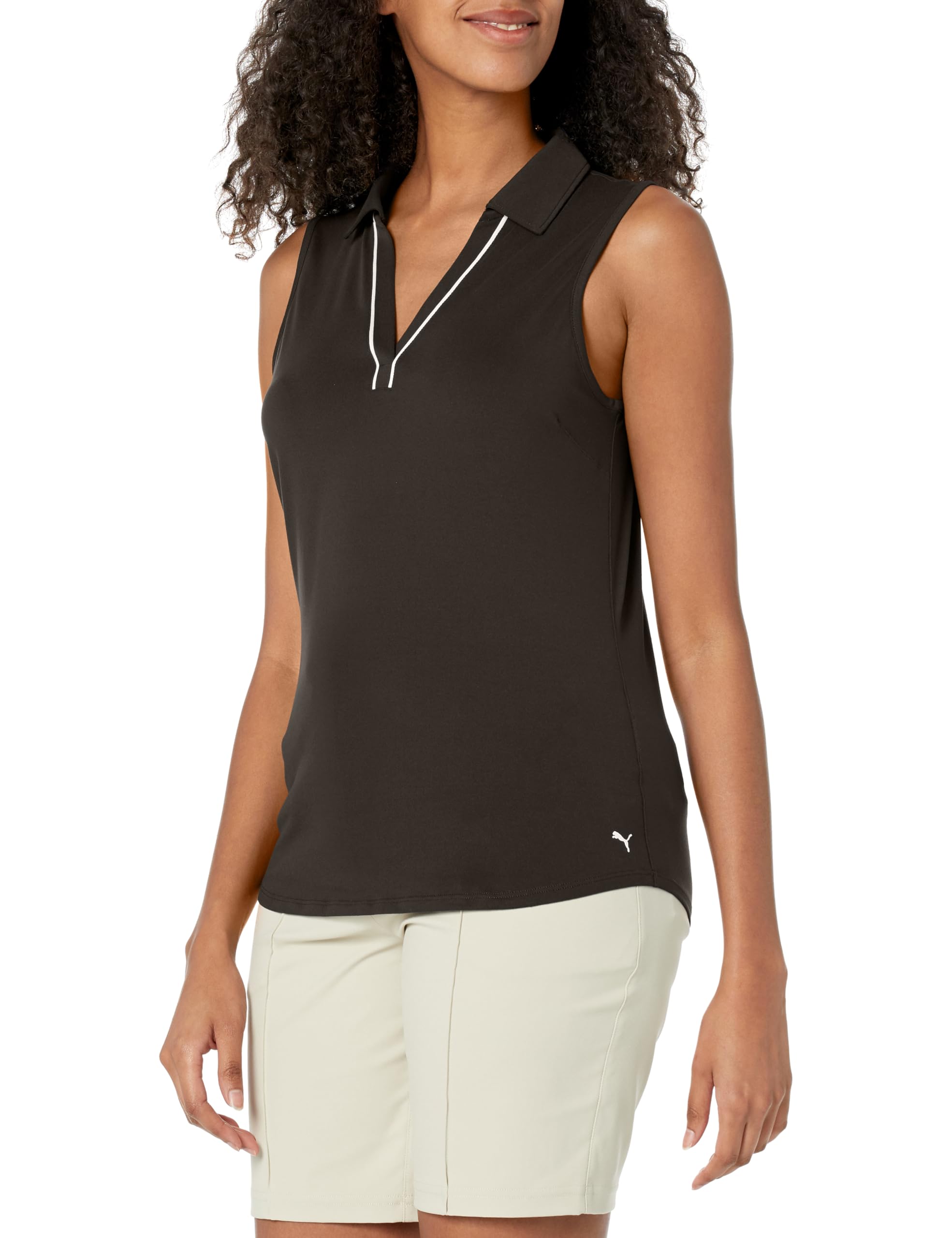 PUMA Women's Cloudspun Piped Sl Polo