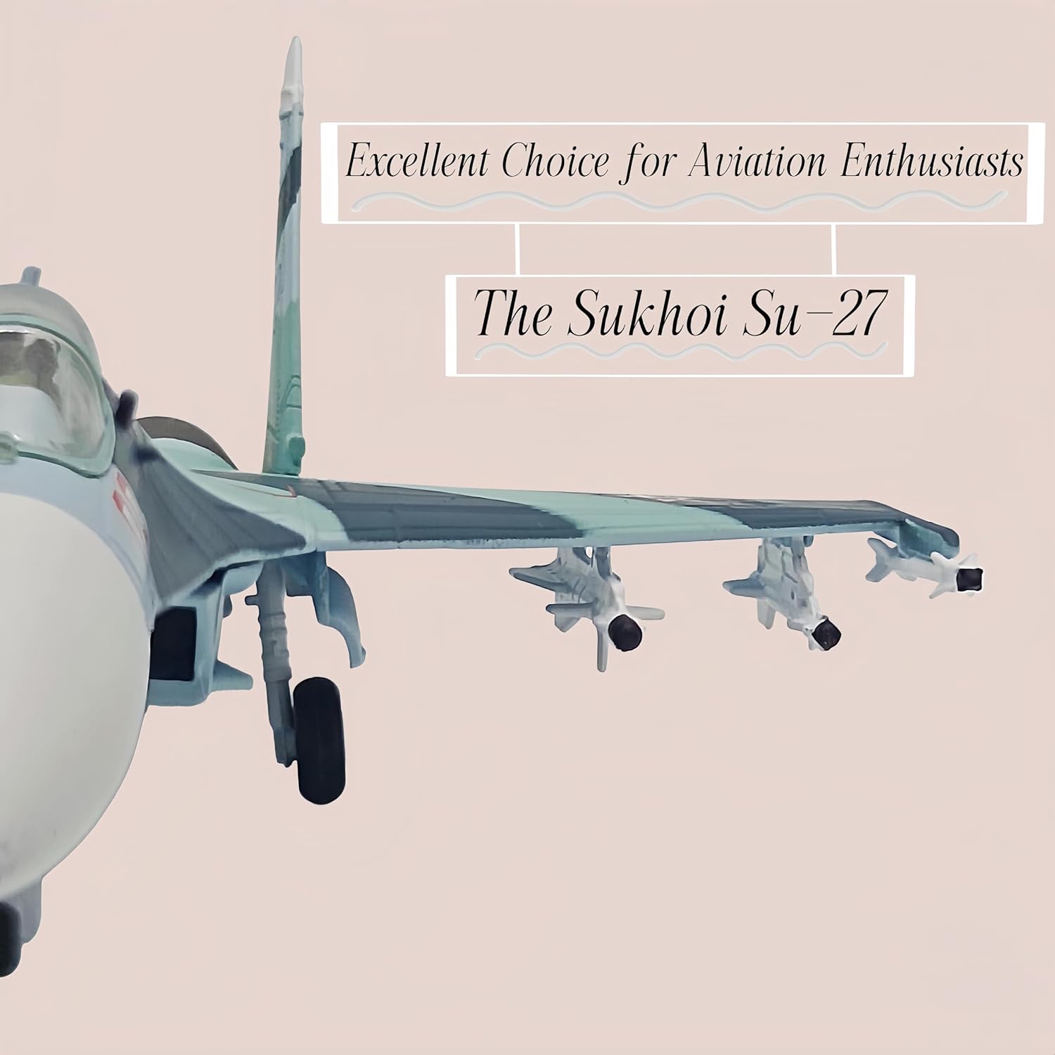 1:100 Scale Die-Cast Airplanes SU-27 Fighter Jet Model Bomber Fighter Attack Plane Military Model Plane Collection Plane for Gifts