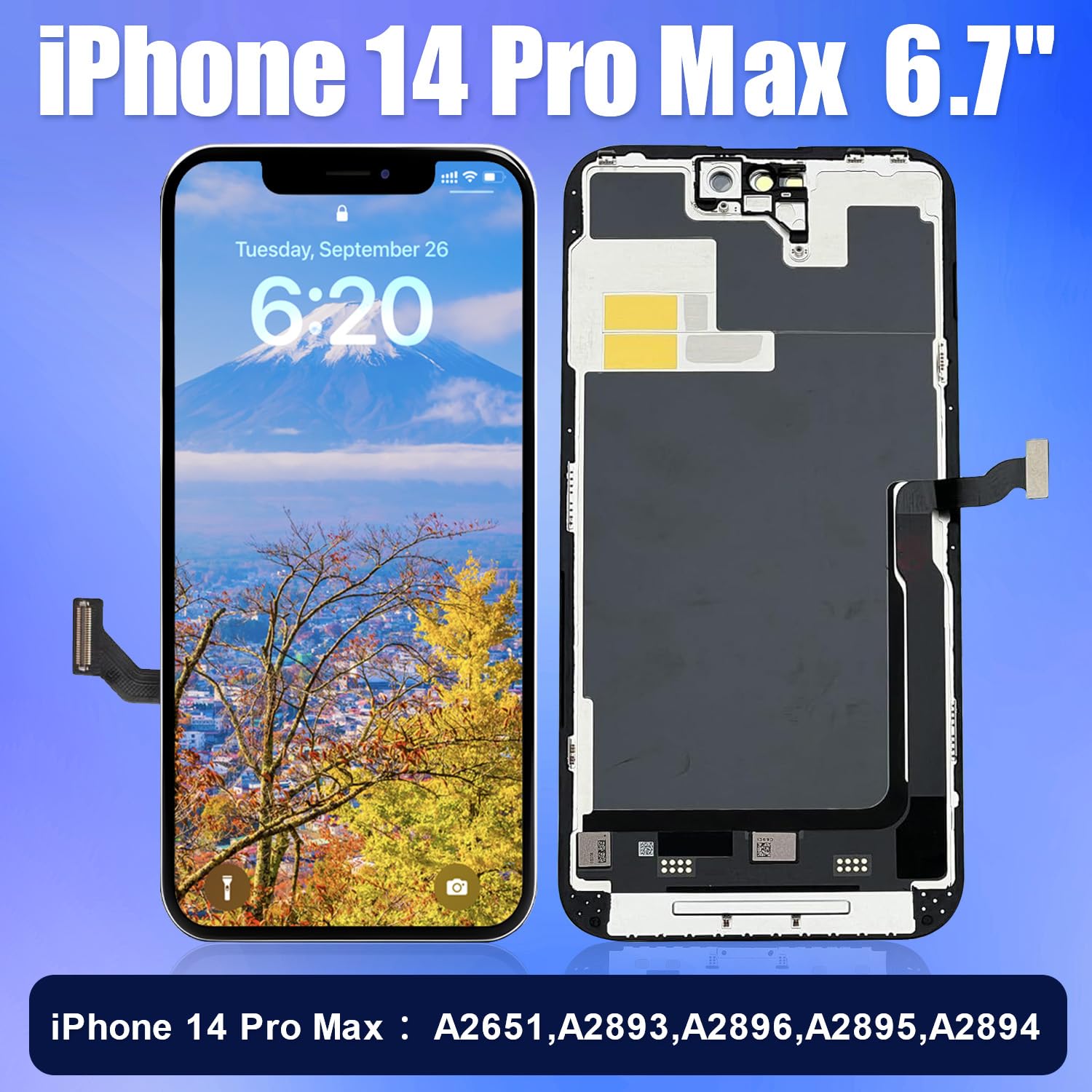 Amazon.co.jp: Brinonac 液晶パネル For iPhone 14 Pro Maxの互換性