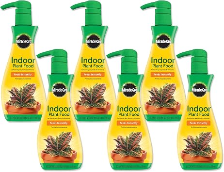 Miracle-Gro Indoor Plant Food, Plant Fertilizer, 8 oz. 6-Pack