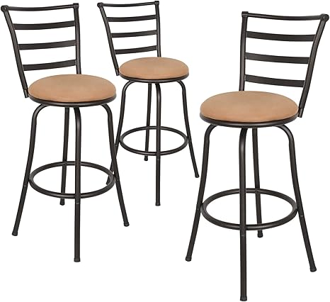 3 swivel bar stools