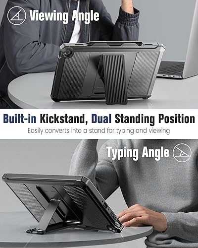 Vista 5 de MoKo Case Fits Tienda Kindle Fire Max 11 Tablet (13th Generation, 2023 Release) 11" - Heavy Duty Full Body Rugged Cover Stand Case for Fire 11