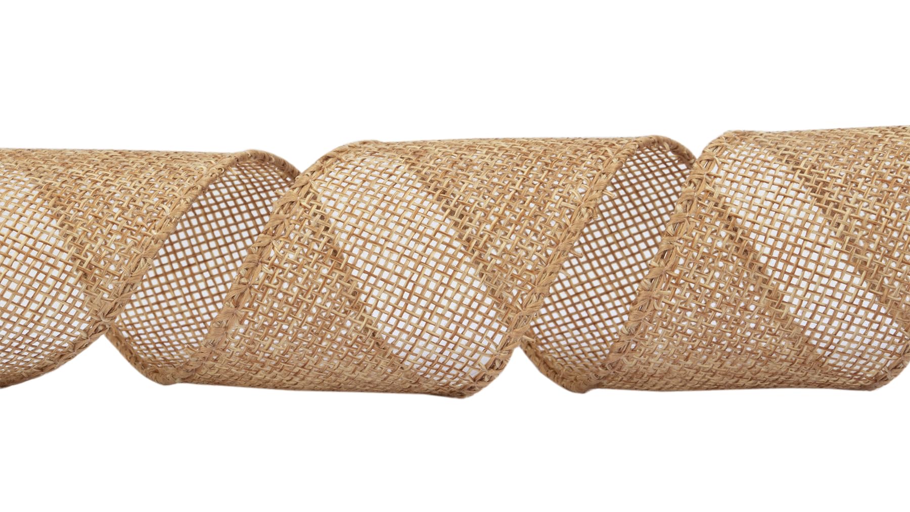 Zofrud Old Gold Burlap Ribbon - 38mm x 9M - Image 2