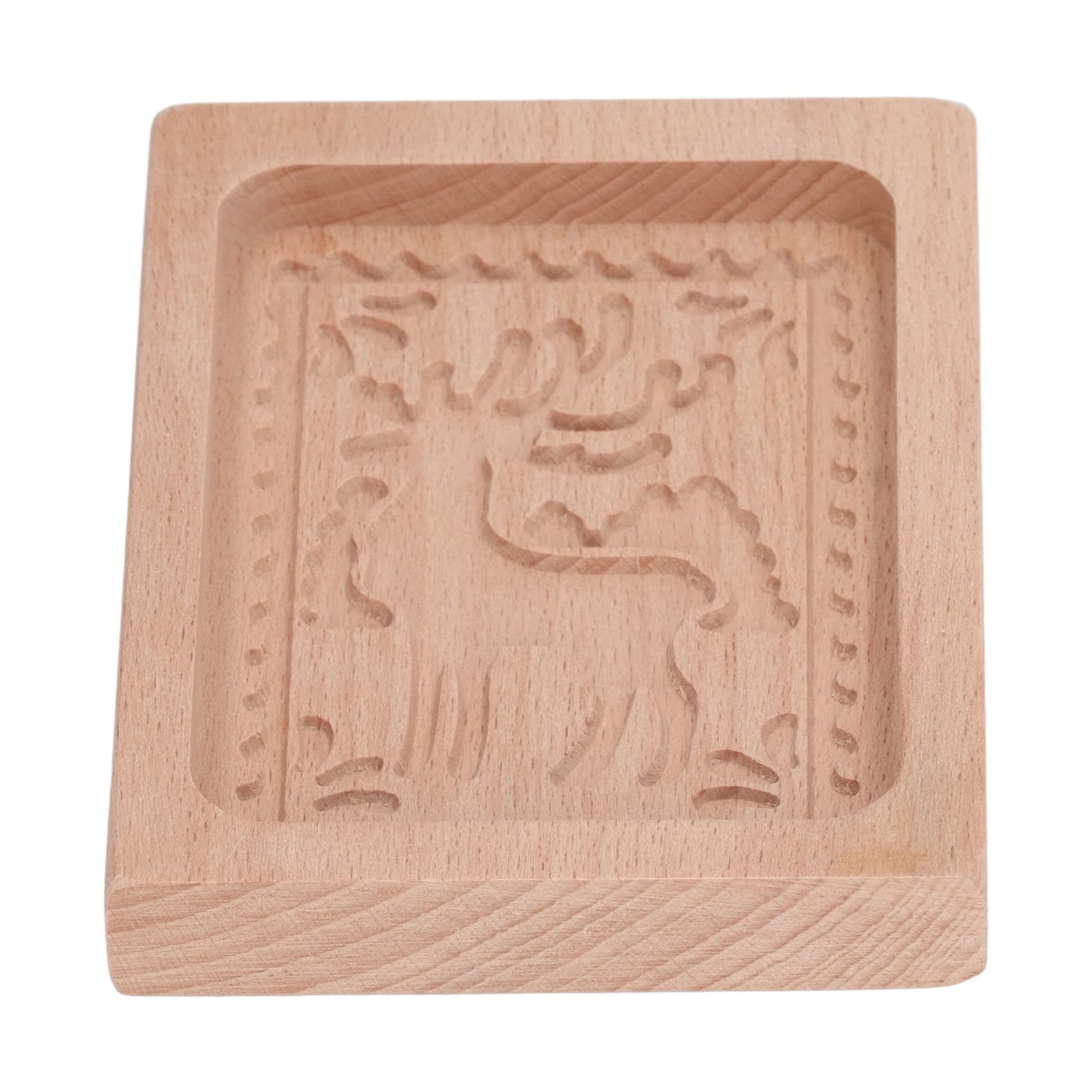 Keksausstecher, Keksformen aus Holz, Kekse, Keksform, geschnitzte, Ausstecher for Küche, Lebkuchen, Pressstempel, Prägeform, Elchform