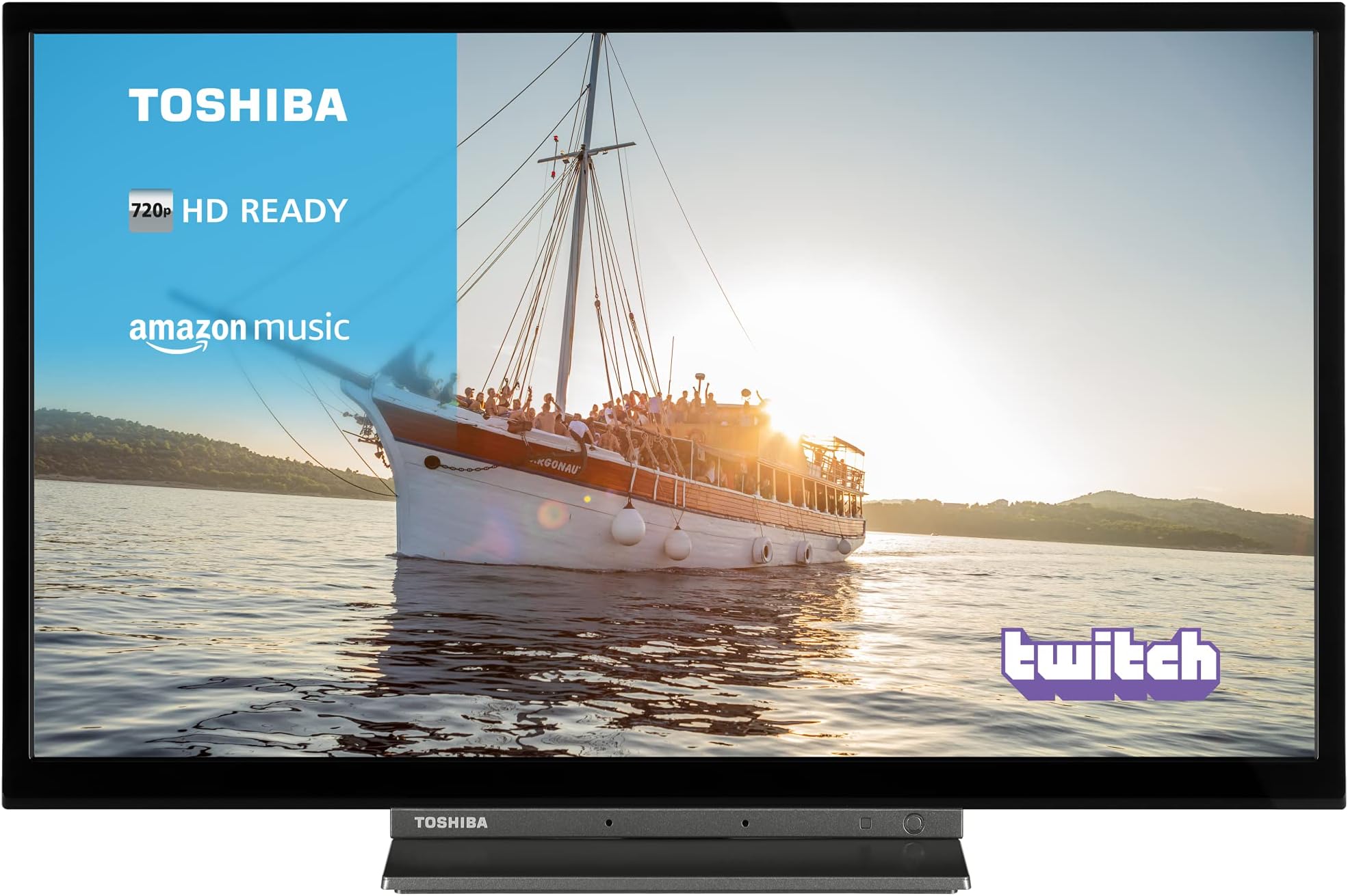 Toshiba 32WK3A63DB 32-Inch HD Ready Smart TV with Freeview Play, Alexa Built-in (2020 Model), Black [Energy Class A]