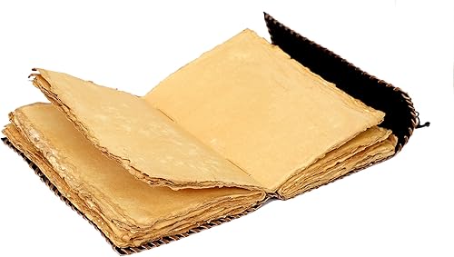 Miniatura 7 de Sun & Moon - Diario en relieve, 220 páginas hechas a mano con borde deckle borde, diario vintage, diario de sol y luna, cuaderno de bocetos de