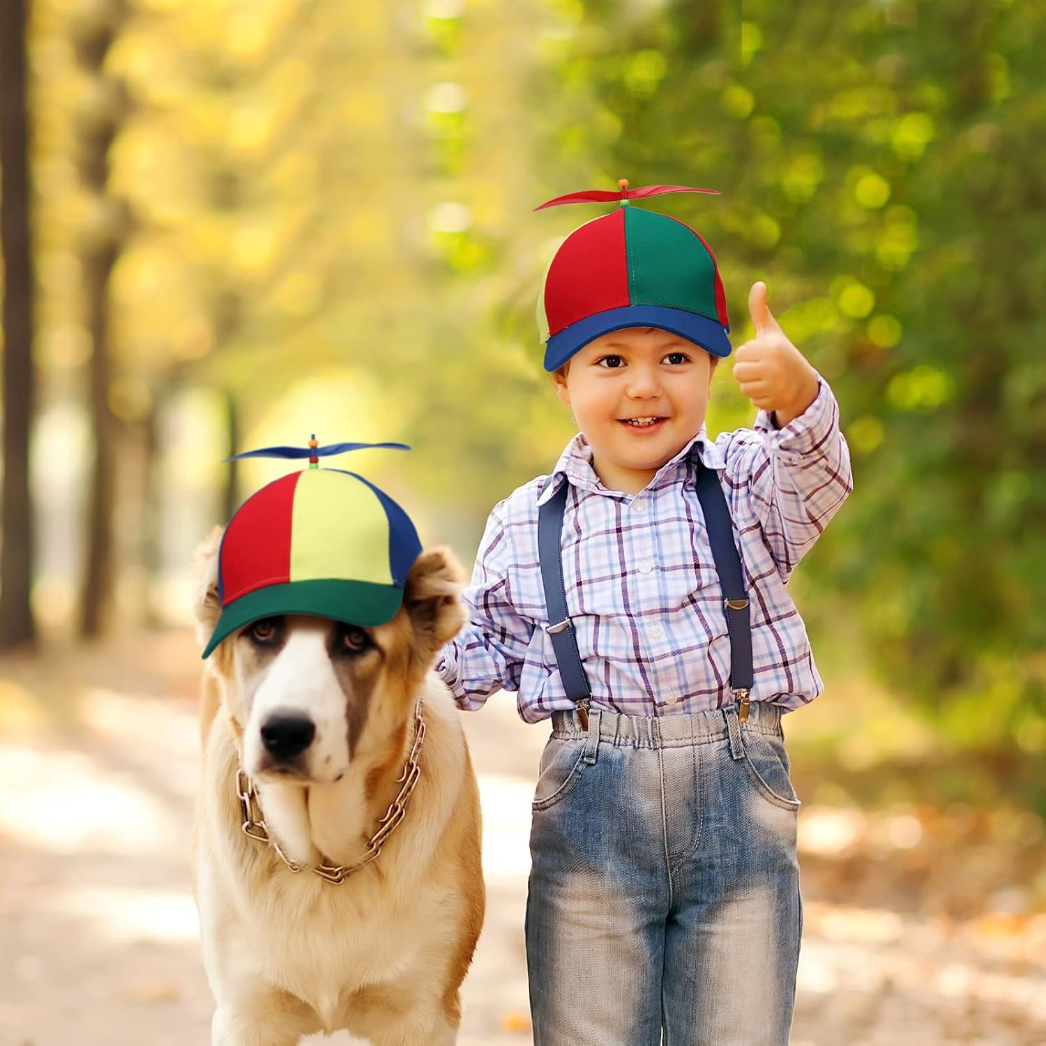 2 Pack Adult Baseball Cap - Brightly Rainbow Color Top Hat with 4 Replaceable Bamboo Dragonflies - Image 7