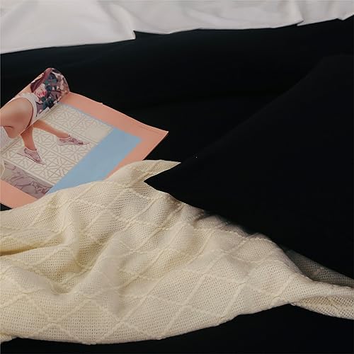 Miniatura 4 de Airensky Juego de funda de edredón negra tamaño King, ultra suave y transpirable, 3 piezas, 1 funda de edredón de 90 x 104 pulgadas con cierre de