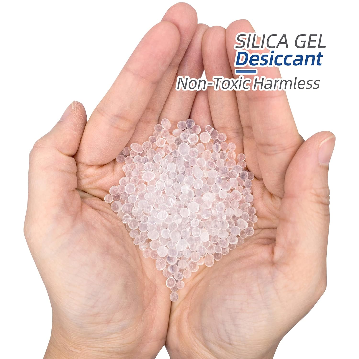 Wisesorb 40 Packs 500 Gram Food Safe Silica Gel Desiccant Packets, Premium White Silica Gel Beads Packs, Dessicant Bags, Silica Gel for Storage