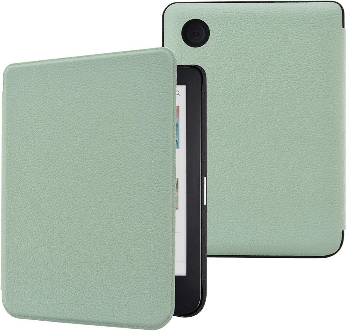 DMLuna Case for Kobo Clara / Clara 2E 6" - Ultra Slim Lightweight Folio Premium PU Leather Protective Cover with Auto Sleep/Wake Function, Agave Green : Electronics