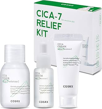 Amazon.com: COSRX CICA Relief Kit, Toner, Serum, Cream with