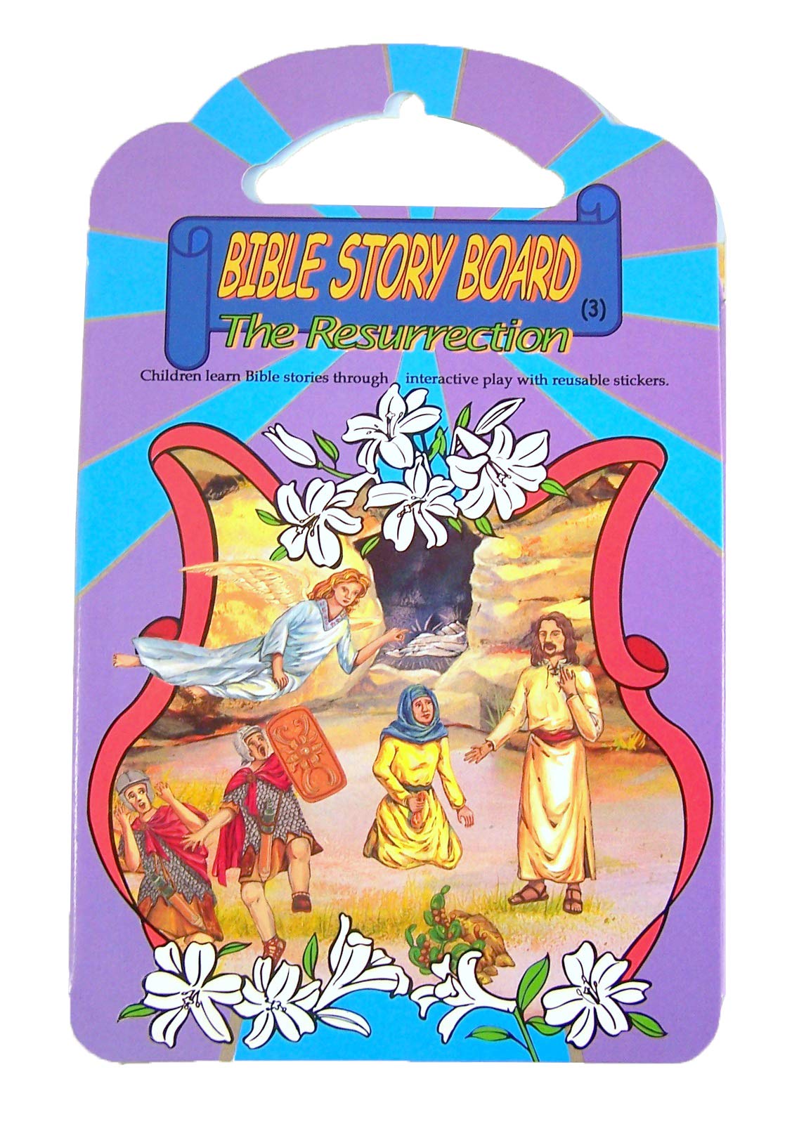 DTC Children's Bible Resurrection Story Picture Board with Reusable Stickers