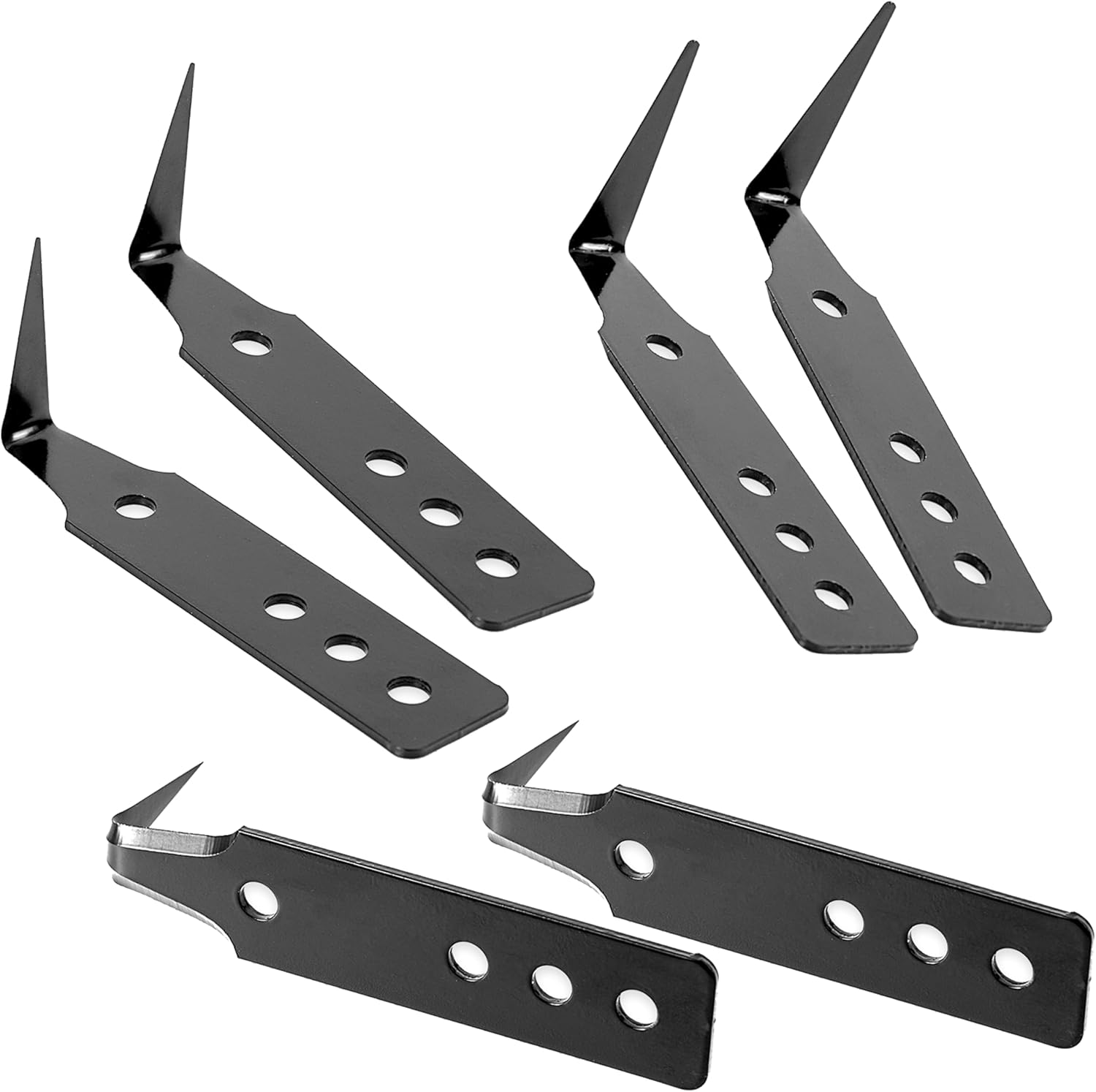 6 Pieces Windshield Broach Blades, Three Blades of Different Specifications, Reusable Blades (6)