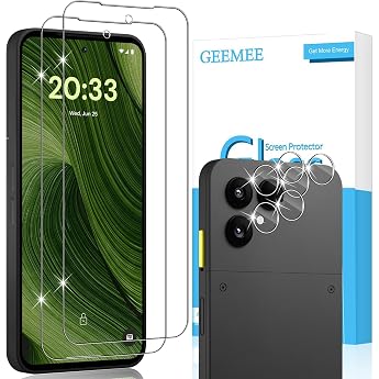 Tempered Glass Screen Protector for Fairphone 6 and Camera Screen Protector 9H Film Hardness Tempered Glass High Sensitivity Screen Protector 2 + 2 Pieces