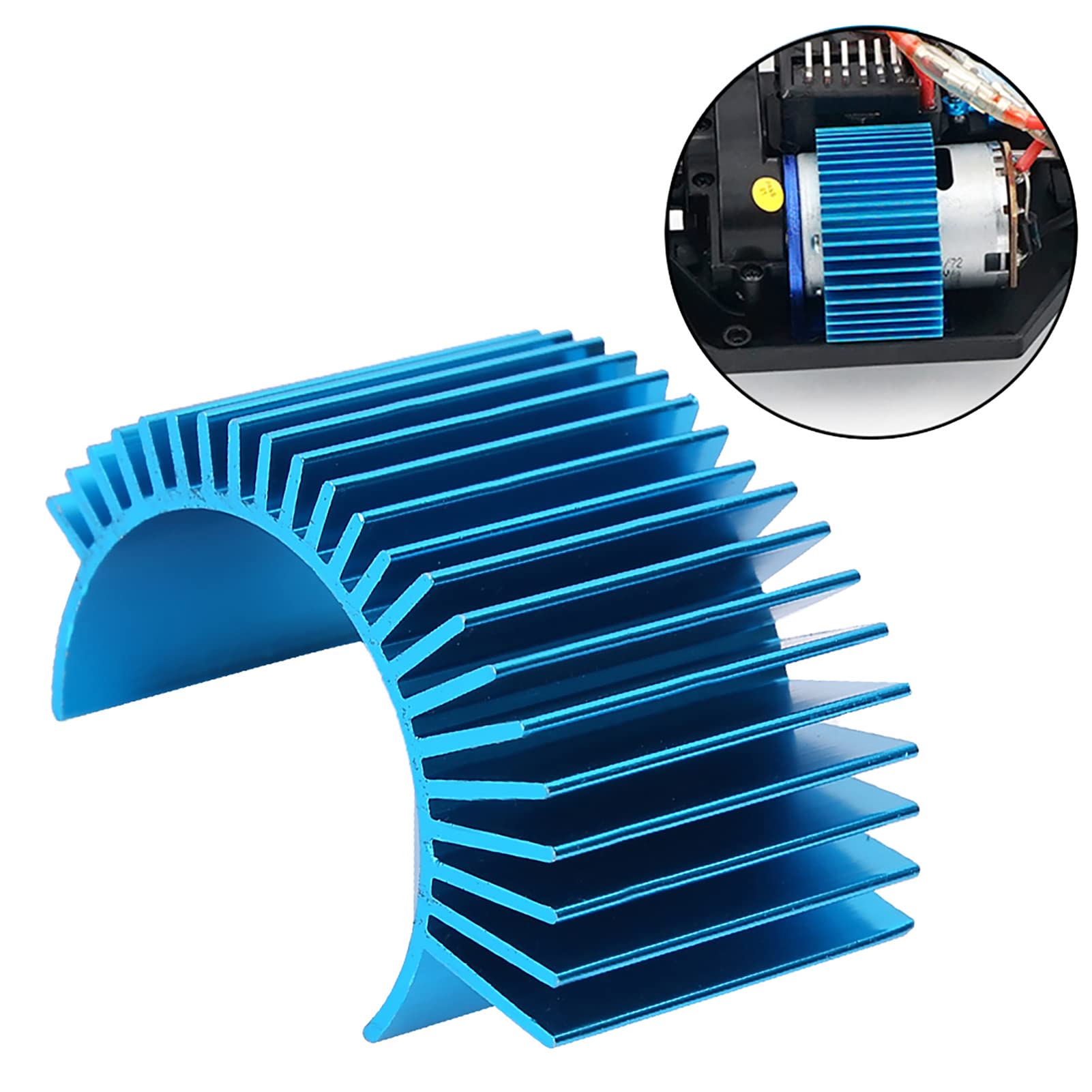 Disipador De Calor Para Motor De Coche RC 1/10 | Enfriador De 36 Mm Con Ventilador Y Cubierta Protectora De Acero, Para Motores 540/3650/3660/3670