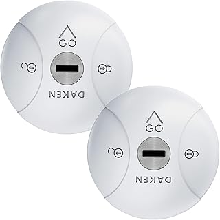 DAKEN Saturn GO Double - Lot de 2 Serrures Antivols Fixes pour Véhicules Utilitaires, Verrouillage Manuel, Zamak, Couleur Blanc