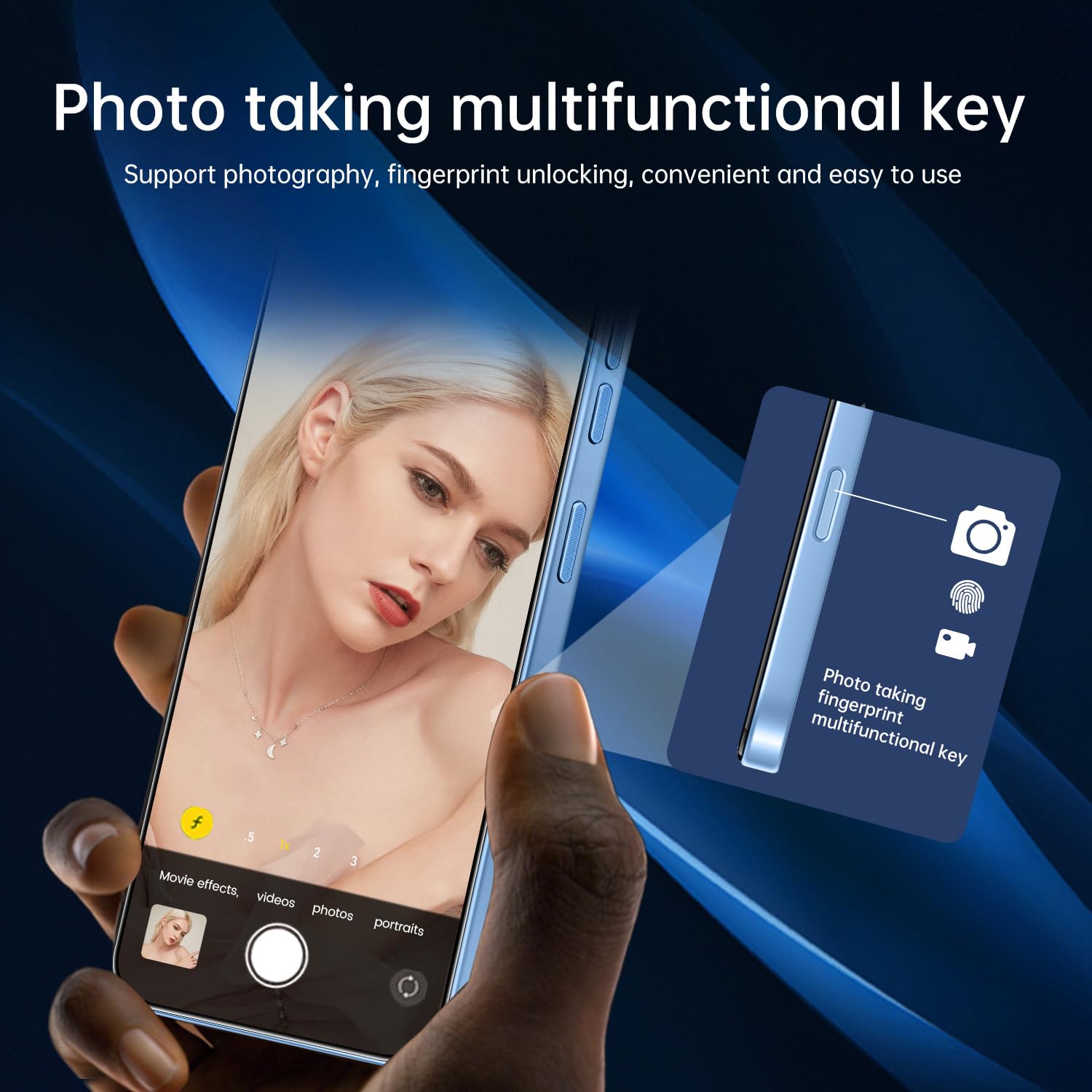 16PROMA X 5G Phone,Smartphone Unlocked Cell Phone 16GB+512GB/6.99“ HD Screen Display/68MP+108MP Camera/7000 mAh, Dual SIM Card/Face Unlock/Fingerprint Button Unlock (Pink)