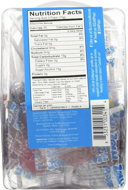 Zollipops - Clean Teeth Lollipops Variety - 25 Piece(s)