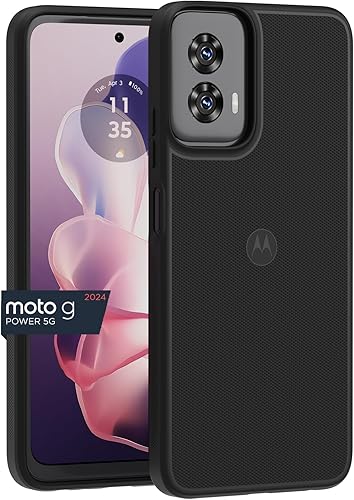 Miniatura 46 de Motorola Funda protectora para Moto G Pure (2021), ajuste de precisión, elegantes fundas para teléfonos con absorción de golpes, color negro Negro