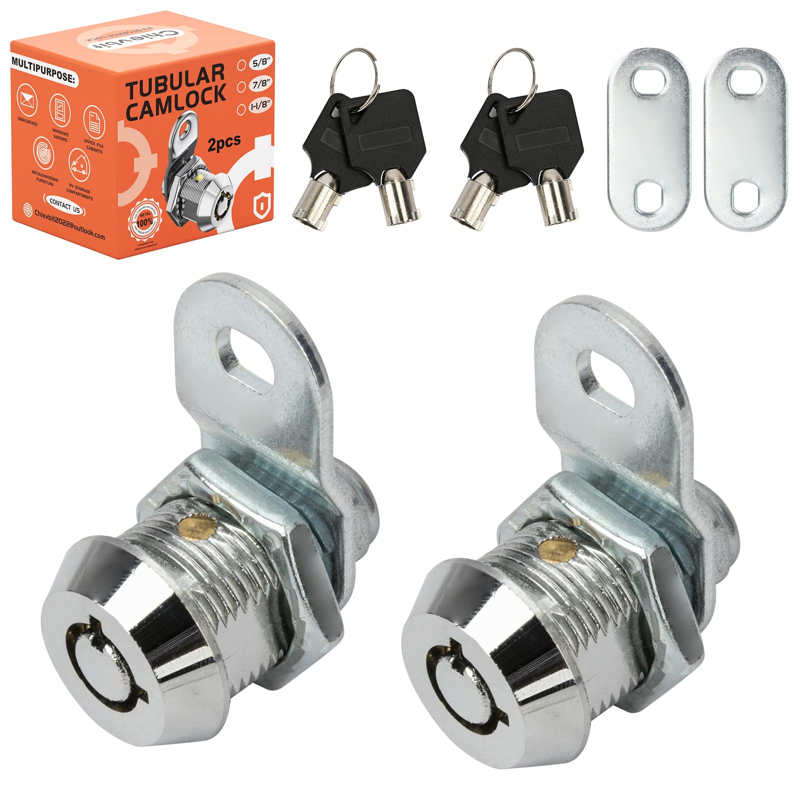 Buy Chievbit 2 Pack RV Storage Locks, Cam Lock,5/8”RV Locks for Storage