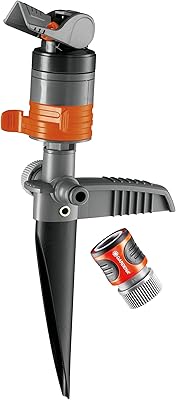 Gardena 38144 Silent Turbo Drive Sprinkler on Step Spike