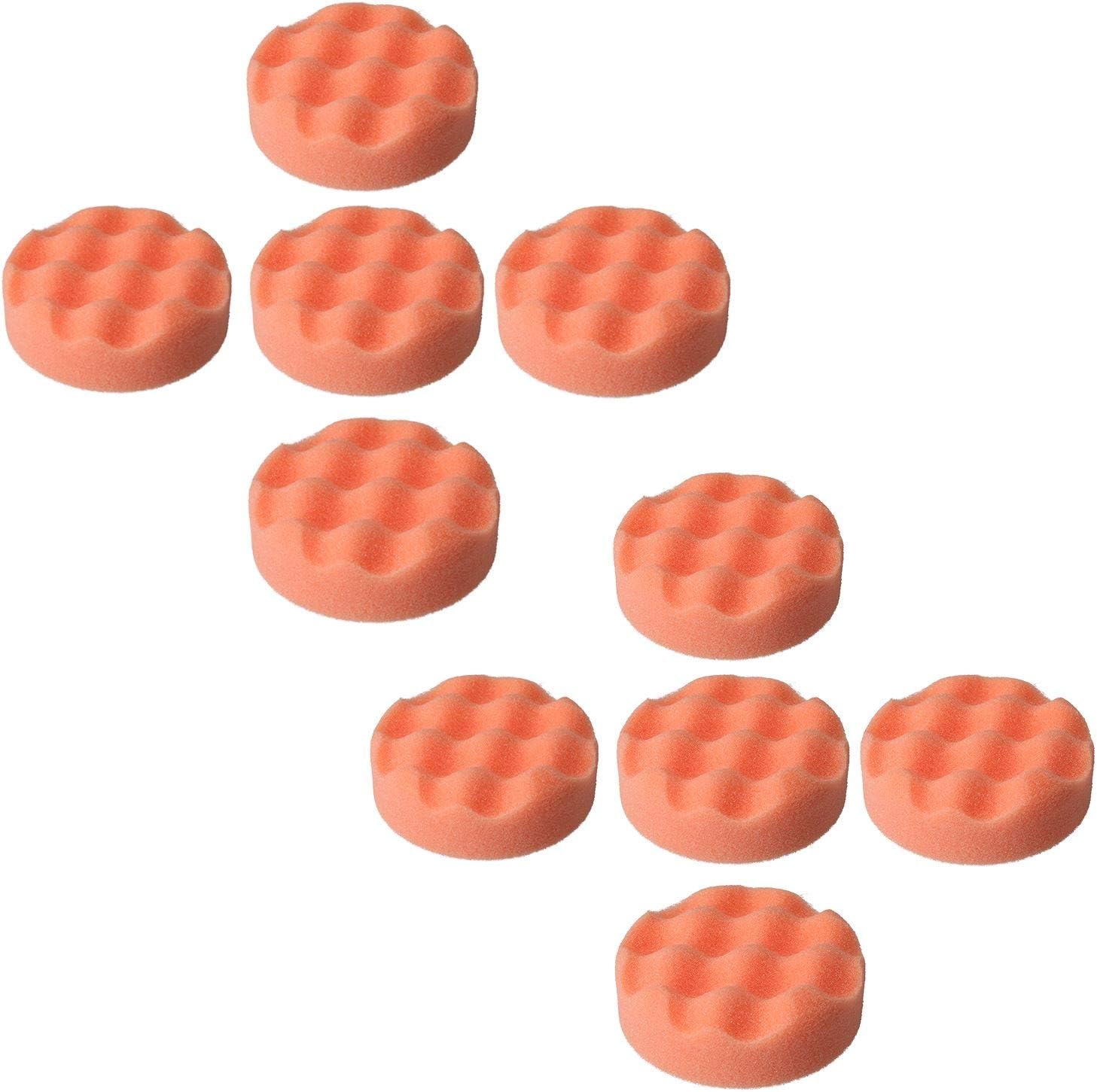 75mm Firm Dense Starting Mop Sponge for Buffing Polishing Hook + Loop 10pc