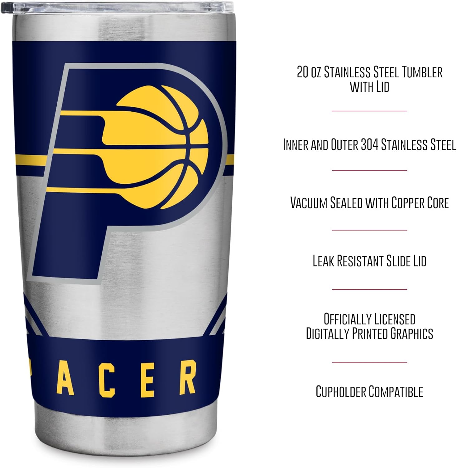 Rico Industries NCAA UC Davis Aggies Standard 20oz Stainless Steel Tumbler with Lid - Great For Coffee, Tea, Water or Cocktails - Image 6