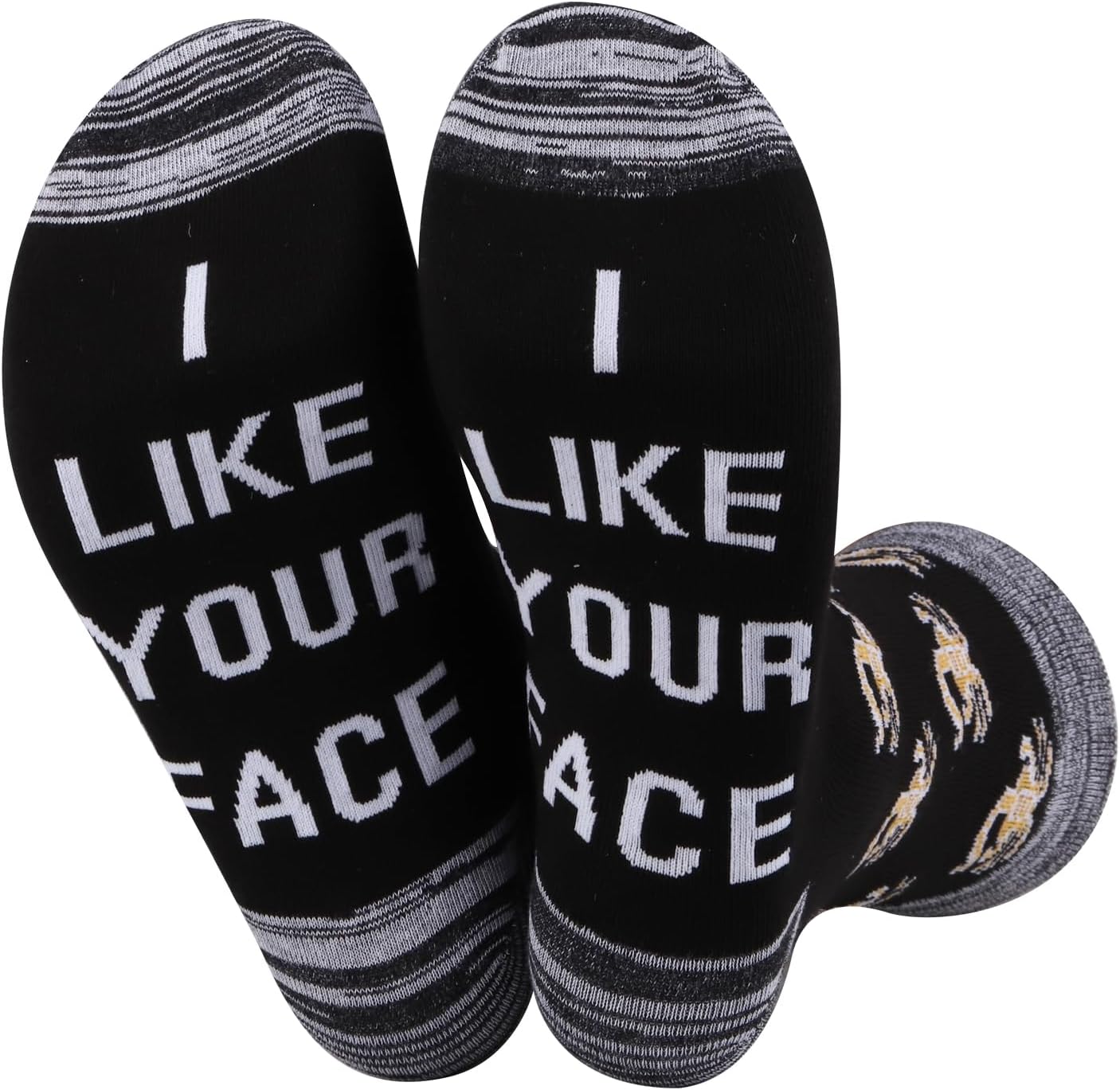 JXGZSO Movie Socks Horror Lover Gift I Like Your Face Monster Socks Horror Movie Series Gift