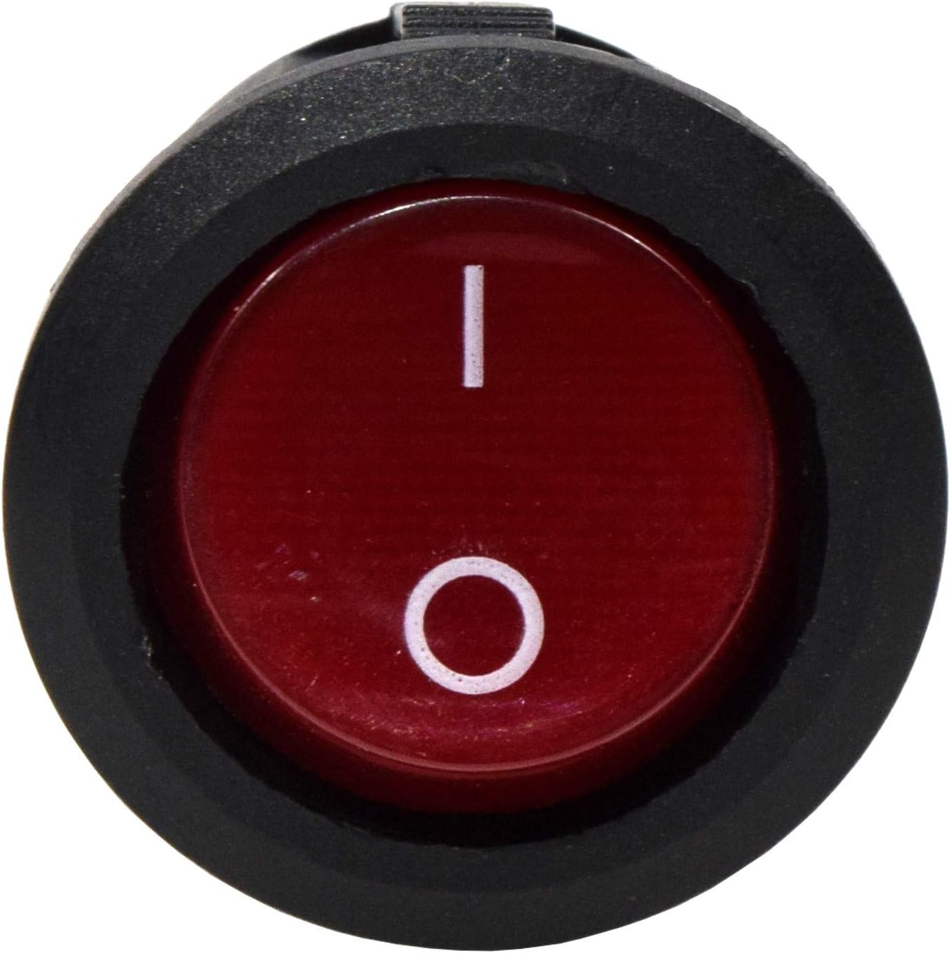 HQRP 10-Pack 2-Pin On Off Round Rocker Power Switch AC 6A 250V, 10A 125V + Coaster