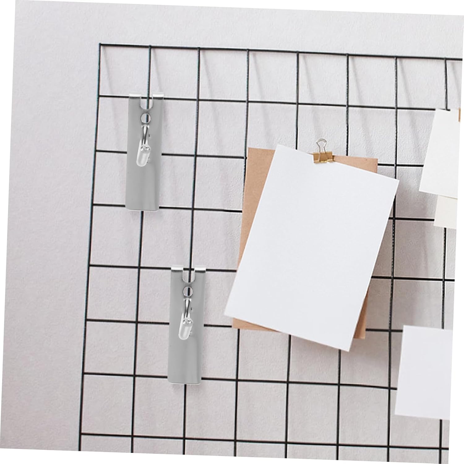 NUOBESTY 10pcs 6mm Thick 10cm Long Pegboard Hooks Iron Wire Shelf Hangers for Wall-Mounted Storage, Universal Mesh Panel Display Organizer Hooks for Retail Grid and Shop Shelving