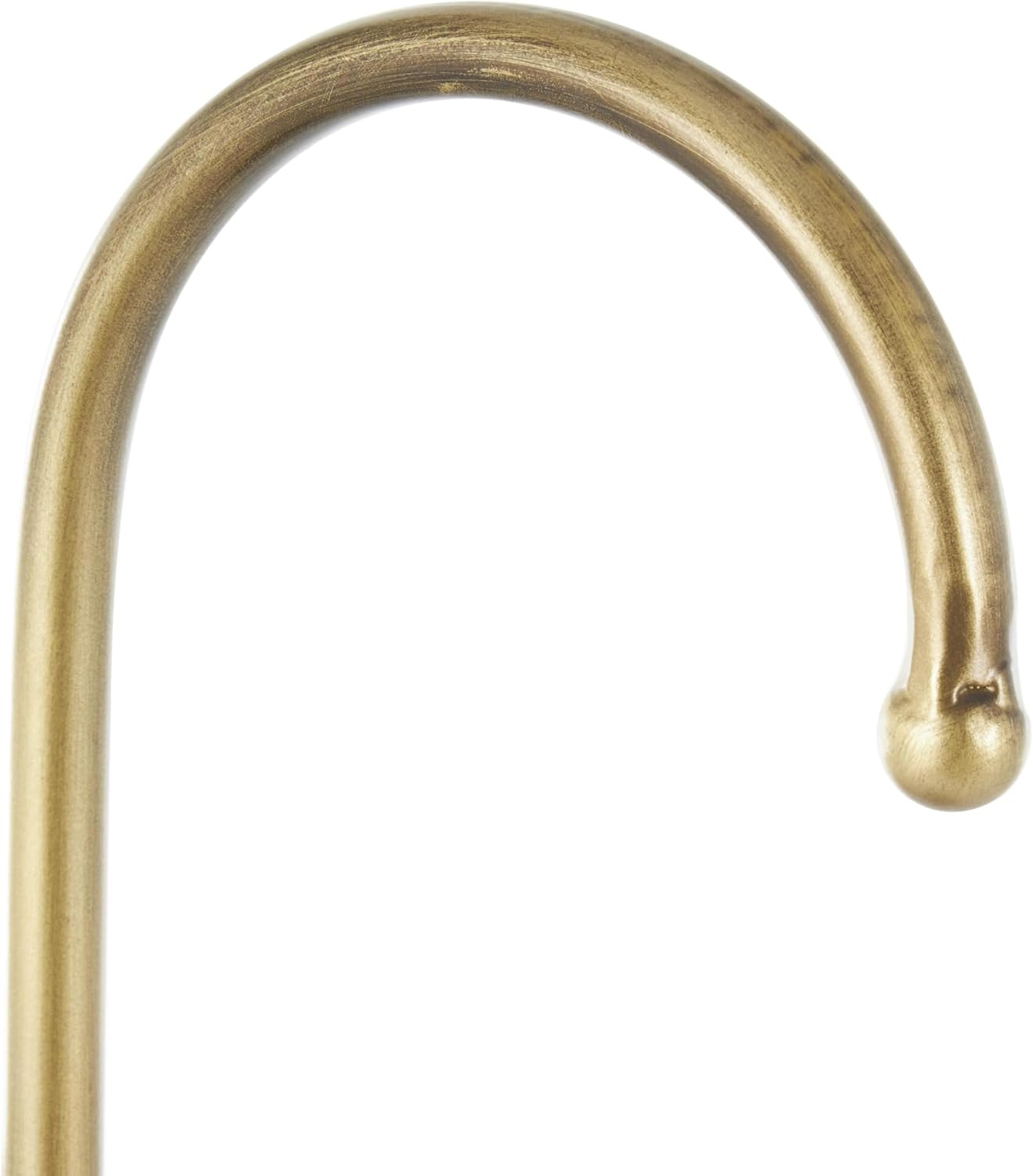 Deco 79 Metal Umbrella Stand 2 Section with Umbrella Shaped Handle, 13" x 8" x 27", Gold