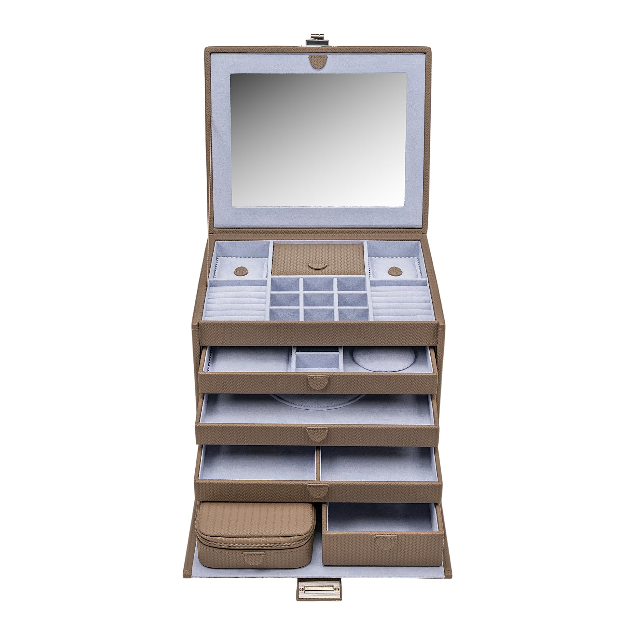 Windrose Szkatułka na biżuterię Corbello Jewelry case Mocca brązowa