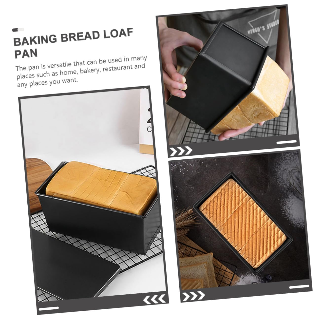 Toyvian Toastbackform Kohlenstoffstahl Mit Deckel Antihaftbeschichtete Kastenform Für Haushalt Und Küche Sichere Naht Vielseitig Einsetzbar