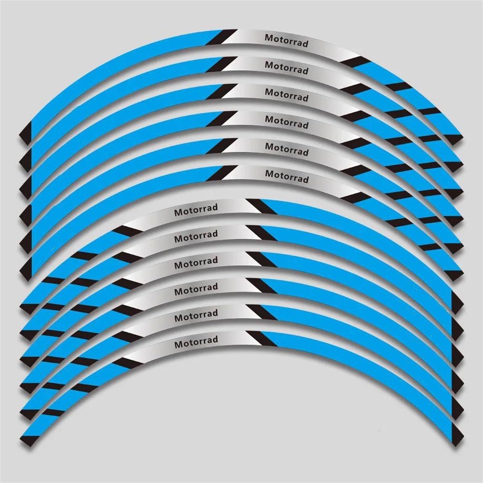 Stickers Motorcycle Reflective Rim Edge Stripes Wheel Stickers for NC750 NC750S NC750X NC 750 XS 750X 750S(Style 15)