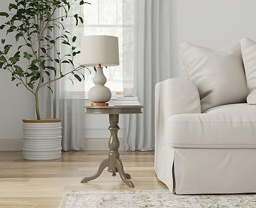 Miniatura 2 de Carolina Silla y Mesa Gilda Mesa auxiliar, Madera, Gris(Weathered Gray)