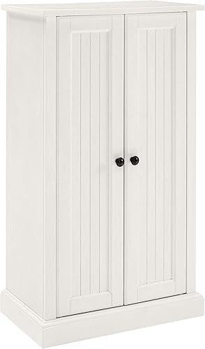 Crosley Furniture Seaside Accent - Armario para muebles, color blanco